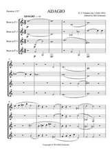 Adagio in B Flat Horn Quartet cover